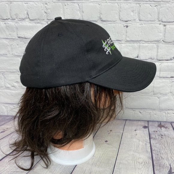 Baseball Hat Cap Strap Back Black Refined Technologies Embroidered FERSTEN - Picture 4 of 9
